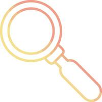 Zoom find icon symbol image vector. Illustration of the search lens design image vector