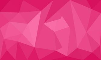 Abstract polygonal greeting design background on pink color. Triangular geometric shape pattern. Vector illustration design template