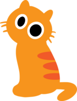 el naranja gato dibujos animados dibujo imagen para mascota o decoración concepto png