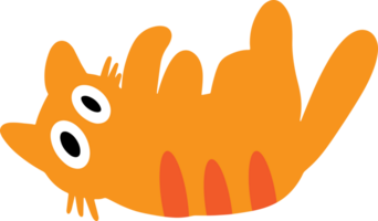 el naranja gato dibujos animados dibujo imagen para mascota o decoración concepto png