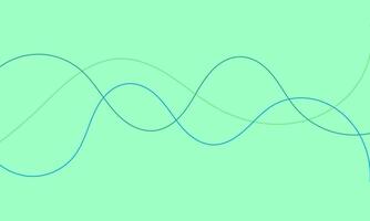 33 Thin line wavy abstract bg on green vector