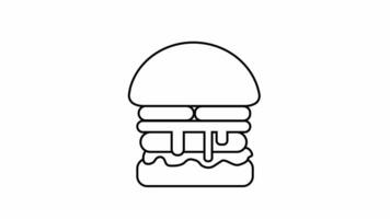 animated video of a sketch forming a burger