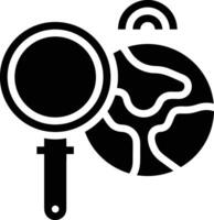 Zoom find icon symbol image vector. Illustration of the search lens design image vector