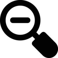 Zoom find icon symbol image vector. Illustration of the search lens design image vector