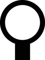 Zoom find icon symbol image vector. Illustration of the search lens design image vector