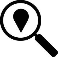 Zoom find icon symbol image vector. Illustration of the search lens design image vector