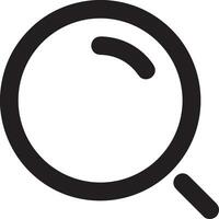 Zoom find icon symbol image vector. Illustration of the search lens design image vector