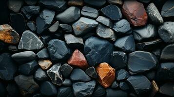 beautiful natural stone background ai photo