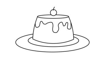 animated video of sketches forming pudding