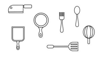 animated video of sketches forming cooking utensils