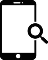 Zoom find icon symbol image vector. Illustration of the search lens design image vector