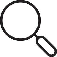 Zoom find icon symbol image vector. Illustration of the search lens design image vector