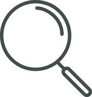 Zoom find icon symbol image vector. Illustration of the search lens design image vector