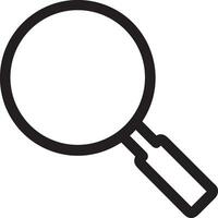 Zoom find icon symbol image vector. Illustration of the search lens design image vector