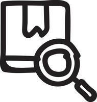 Zoom find icon symbol image vector. Illustration of the search lens design image vector