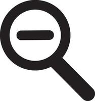 Zoom find icon symbol image vector. Illustration of the search lens design image vector