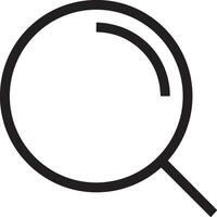 Zoom find icon symbol image vector. Illustration of the search lens design image vector