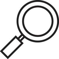 Zoom find icon symbol image vector. Illustration of the search lens design image vector