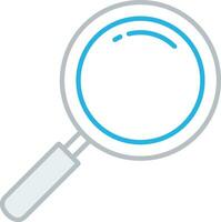 Zoom find icon symbol image vector. Illustration of the search lens design image vector