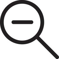 Zoom find icon symbol image vector. Illustration of the search lens design image vector