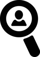 Zoom find icon symbol image vector. Illustration of the search lens design image vector