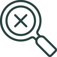 Zoom find icon symbol image vector. Illustration of the search lens design image vector