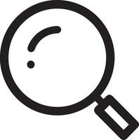 Zoom find icon symbol image vector. Illustration of the search lens design image vector