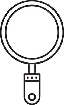 Zoom find icon symbol image vector. Illustration of the search lens design image vector