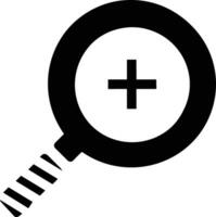 Zoom find icon symbol image vector. Illustration of the search lens design image vector