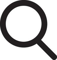 Zoom find icon symbol image vector. Illustration of the search lens design image vector