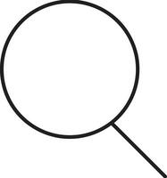 Zoom find icon symbol image vector. Illustration of the search lens design image vector