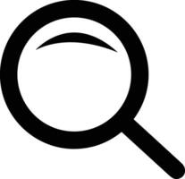 Zoom find icon symbol image vector. Illustration of the search lens design image vector