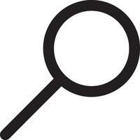 Zoom find icon symbol image vector. Illustration of the search lens design image vector