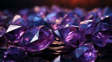 elegante púrpura cristal antecedentes ai foto