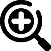 Zoom find icon symbol image vector. Illustration of the search lens design image vector