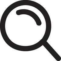 Zoom find icon symbol image vector. Illustration of the search lens design image vector