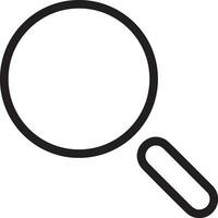 Zoom find icon symbol image vector. Illustration of the search lens design image vector