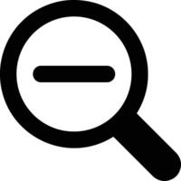 Zoom find icon symbol image vector. Illustration of the search lens design image vector