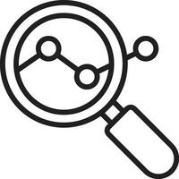 Zoom find icon symbol image vector. Illustration of the search lens design image vector