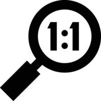 Zoom find icon symbol image vector. Illustration of the search lens design image vector