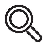 Zoom find icon symbol image vector. Illustration of the search lens design image vector