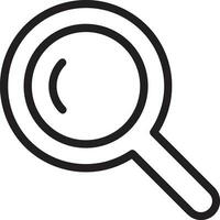 Zoom find icon symbol image vector. Illustration of the search lens design image vector