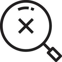 Zoom find icon symbol image vector. Illustration of the search lens design image vector