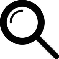 Zoom find icon symbol image vector. Illustration of the search lens design image vector