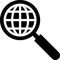 Zoom find icon symbol image vector. Illustration of the search lens design image vector