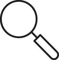 Zoom find icon symbol image vector. Illustration of the search lens design image vector