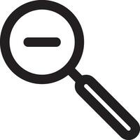 Zoom find icon symbol image vector. Illustration of the search lens design image vector