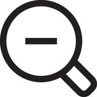 Zoom find icon symbol image vector. Illustration of the search lens design image vector