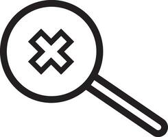 Zoom find icon symbol image vector. Illustration of the search lens design image vector