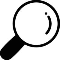 Zoom find icon symbol image vector. Illustration of the search lens design image vector